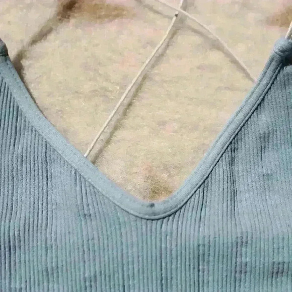 FULL TILT Ribbed Cropped Super Stretchy Elastic Strap Beachy Tank Top Women S - Picture 5 of 8